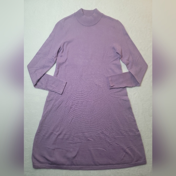 Vero Moda Dresses & Skirts - Vera Moda Happiness Long Sleeve Fit & Flare Sweater Dress In Lavendula Sz Small?